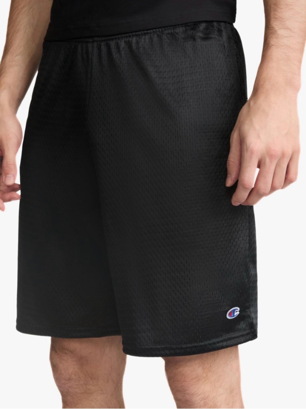 Men’s Champion Black Mesh Athletic Shorts -NWT- L